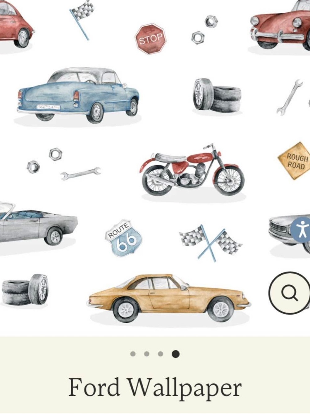 Kids wallpaper - vintage car wallpaper